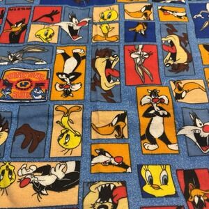 Vtg Looney Tunes‎ Fabric by the yard 45x37" Warner Brothers Cotton